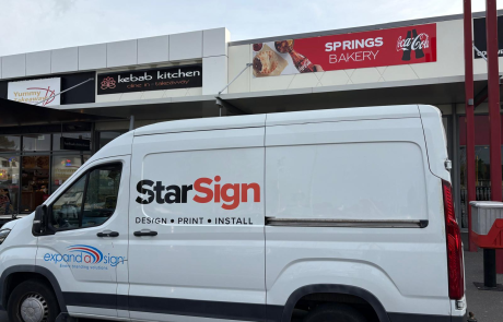 Fairy Springs Bakery Fascia Sign Install by StarSign