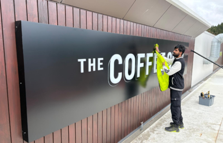 Coffee Club Sign 1 Lightbox Sign install by StarSign
